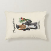 水パーソナライズされた色卒業(13) アクセントクッション (正面)