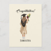 水パーソナライズされた色卒業(2) ポストカード (正面)