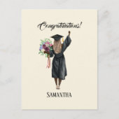 水パーソナライズされた色卒業(7) ポストカード (正面)