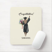 水パーソナライズされた色卒業(7) マウスパッド (マウス)