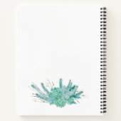 水パーソナライズされた色多汁 ノートブック (裏面)