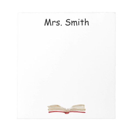 水パーソナライズされた色帳メモ帳 ノートパッド (正面)