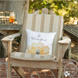 水パーソナライズされた色植物学 アウトドアクッション