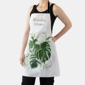 水パーソナライズされた色熱帯離れ緑 エプロン (インサイチュ)