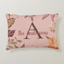 水パーソナライズされた色紅葉 アクセントクッション