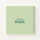 水パーソナライズされた色絵を描のアートワークガーリー ノートブック (裏面)