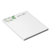 水パーソナライズされた色緑 ノートパッド (アングル)