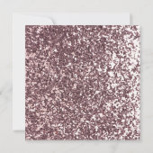 水パーソナライズされた色茶パーティーグリッター サンキューカード (裏面)