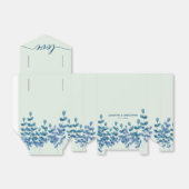 水パーソナライズされた色葉青エレガント フェイバーボックス (折り畳みなし)