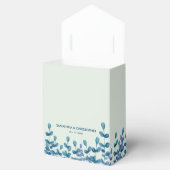 水パーソナライズされた色葉青エレガント フェイバーボックス (オープン)