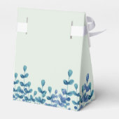 水パーソナライズされた色葉青エレガント フェイバーボックス (裏面サイド)