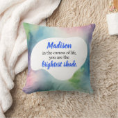 水パーソナライズされた色装飾用クッション、特別ギフト クッション (ブランケット)