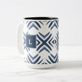 水パーソナライズされた色設計マグ ツートーンマグカップ (正面左)