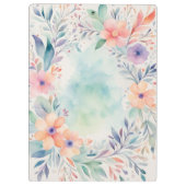 水パーソナライズされた色 クリップボード (裏面)