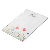 水パーソナライズされた色 ノートパッド (アングル)