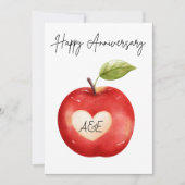 水パーソナライズされた色Appleアニバーサリーカード シーズンカード (正面)