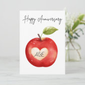 水パーソナライズされた色Appleアニバーサリーカード シーズンカード (スタンド正面)