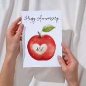 水パーソナライズされた色Appleアニバーサリーカード シーズンカード