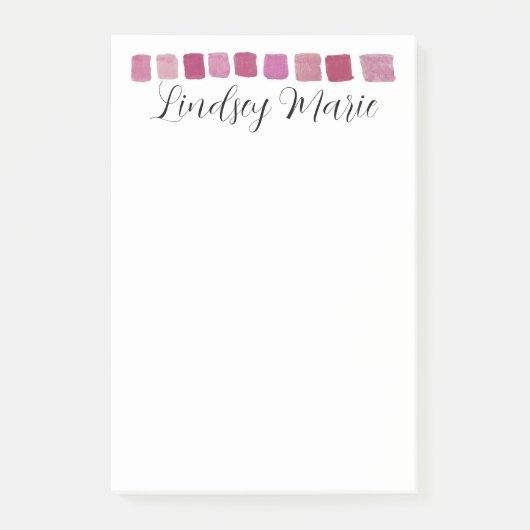 水パーソナライズされた色POST-ITノート ポストイット (正面)