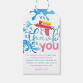 水パーソナライズされた銃サマー誕生日ありがとうG ギフトタグ (正面)