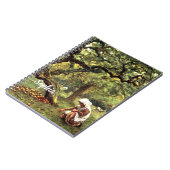 水ビクトリアン色：リンゴを選ぶ少女 ノートブック (左側)