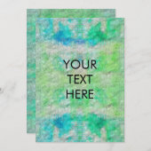 水ファンキー色絞り染めサンキューカー空白のド シーズンカード (正面/裏面)