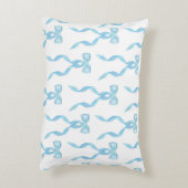 水ファンシー色の青い弓パターン アクセントクッション (裏面(縦))