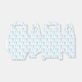 水ファンシー色の青い弓パターン フェイバーボックス (折り畳みなし)