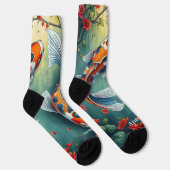 水ファンシー色コイ魚クルーソックス ソックス (右)