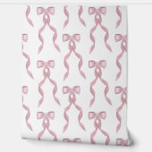 水ファンシー色ピンクボウベビーガール子供部屋 壁紙 (ほどく)