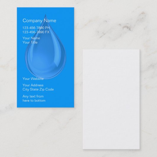 水フィルターシステム名刺 名刺 (正面/裏面)