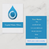 水フィルター名刺 名刺 (正面/裏面)
