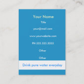 水フィルター名刺 名刺 (裏面)