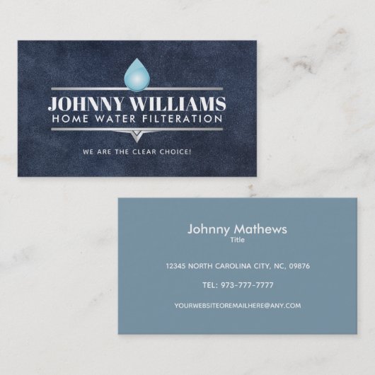 水フィルター名刺 名刺 (正面/裏面)