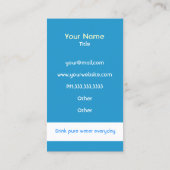 水フィルター名刺 名刺 (裏面)