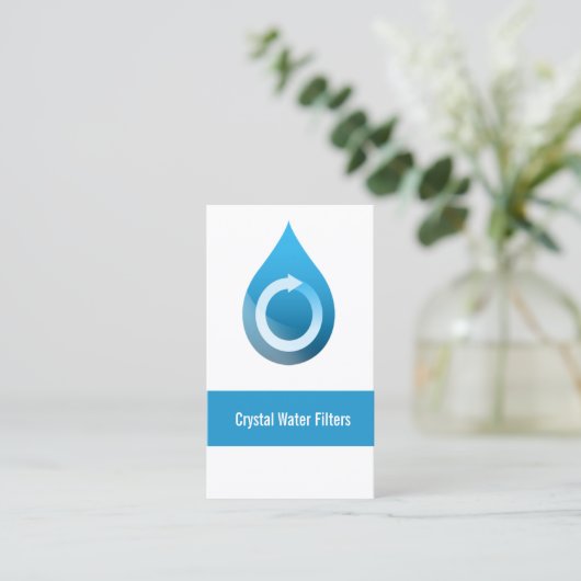 水フィルター名刺 名刺 (スタンド正面)
