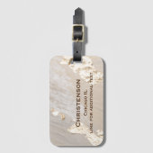 水フェイク色のホイル背景荷物タグ ラゲッジタグ (正面縦)