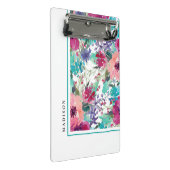 水フェミニンカラフル彩花模様 ミニクリップボード (アングル)