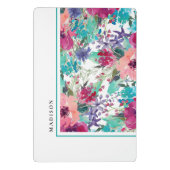 水フェミニンカラフル彩花模様 ミニクリップボード (裏面)