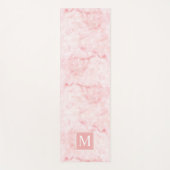 水フェミニン色バラ金ゴールドとスターズモノグラム ヨガマット (正面)