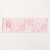 水フェミニン色バラ金ゴールドとスターズモノグラム ヨガマット (正面(横))