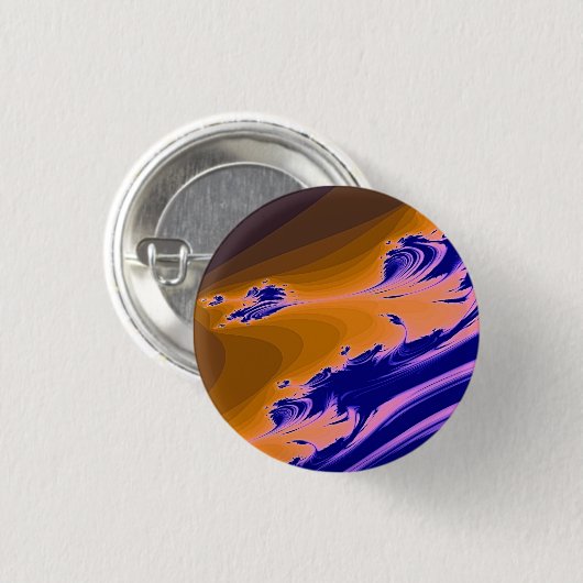 水フラクタル 缶バッジ (正面&裏面)