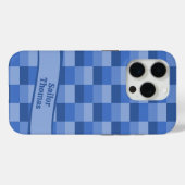 水フレンドリー色ブロック、波と名前 Case-Mate iPhoneケース (裏面 (横))