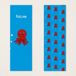 水ブックマークの中のモノグラムの赤いオクタップス