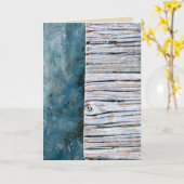 水ブランクの挨拶状上の木 カード (黄色い花)