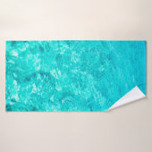 水プールターコイズの背景 バスタオル (バスタオル)
