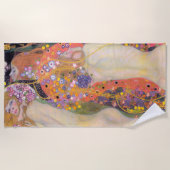 水ヘビ類、グスタフクリムト ビーチタオル (正面)