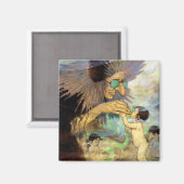 水ベビーと妖精、ジェシー・ウィルコック・スミス マグネット (正面/裏面)