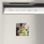 水ベビーと妖精、ジェシー・ウィルコック・スミス マグネット (インサイチュ (食洗機))