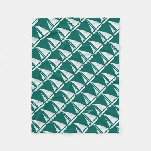 水ベビーのヨットのフリース フリースブランケット (正面)